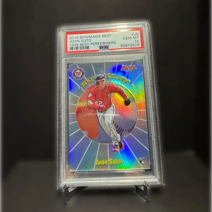 2018 Bowman’s Best Juan Soto RC 1998 Best Performers PSA 10 New York Yankees