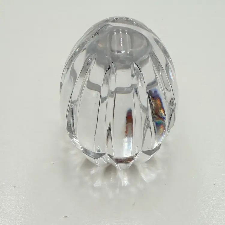Atlantis Lead  Cut Crystal Egg