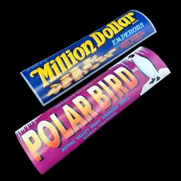 Vintage NOS Food  Labels, Million Dollar Emperors And Polar Bird Brands