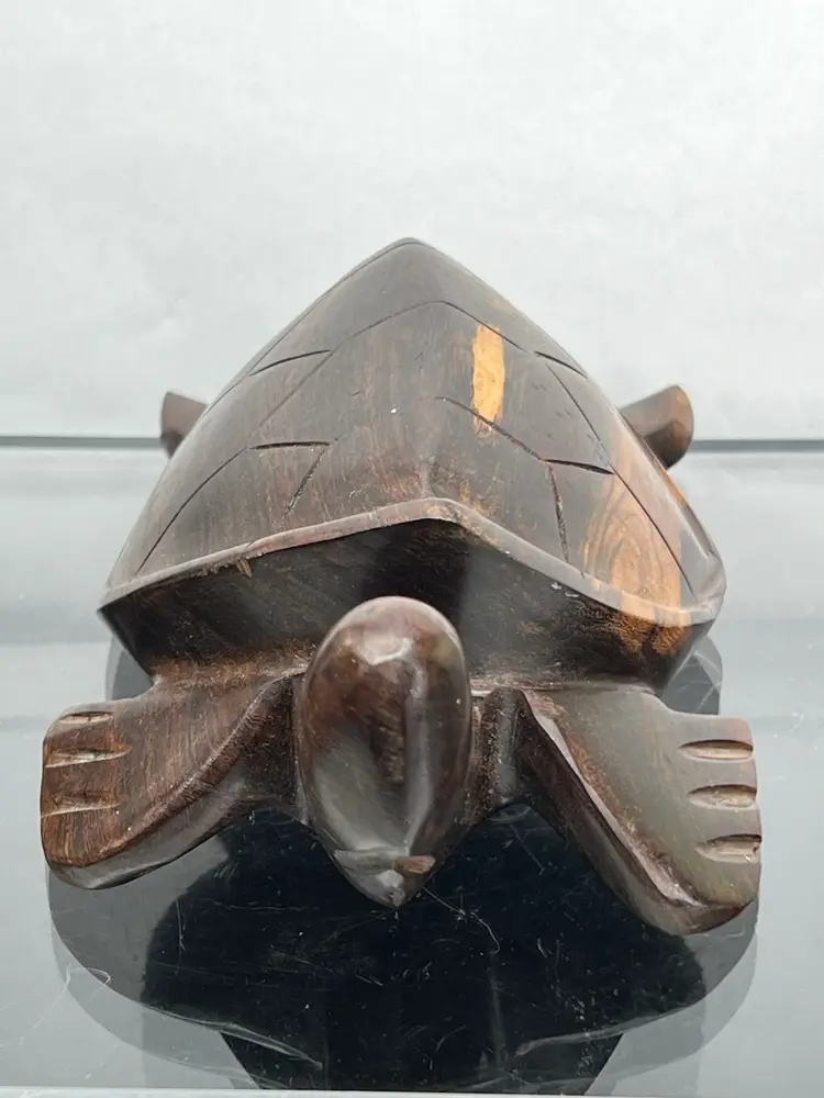 Hardwood Carved Turtle
