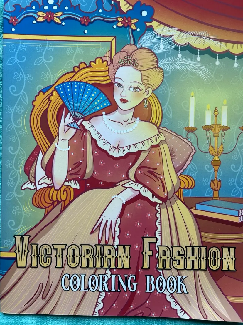 Victorian Fashion Coloring Book