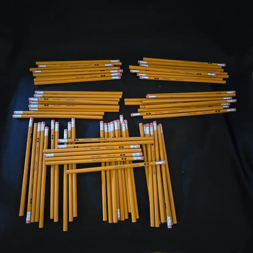 Pencils Faber Castell American Quality No. 2 Medium Soft USA Vintage Unused 77 Count