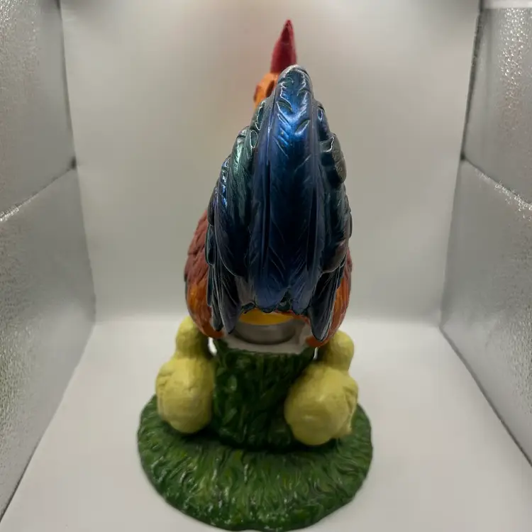 PartyLite Rooster and Chicks Candle Holder