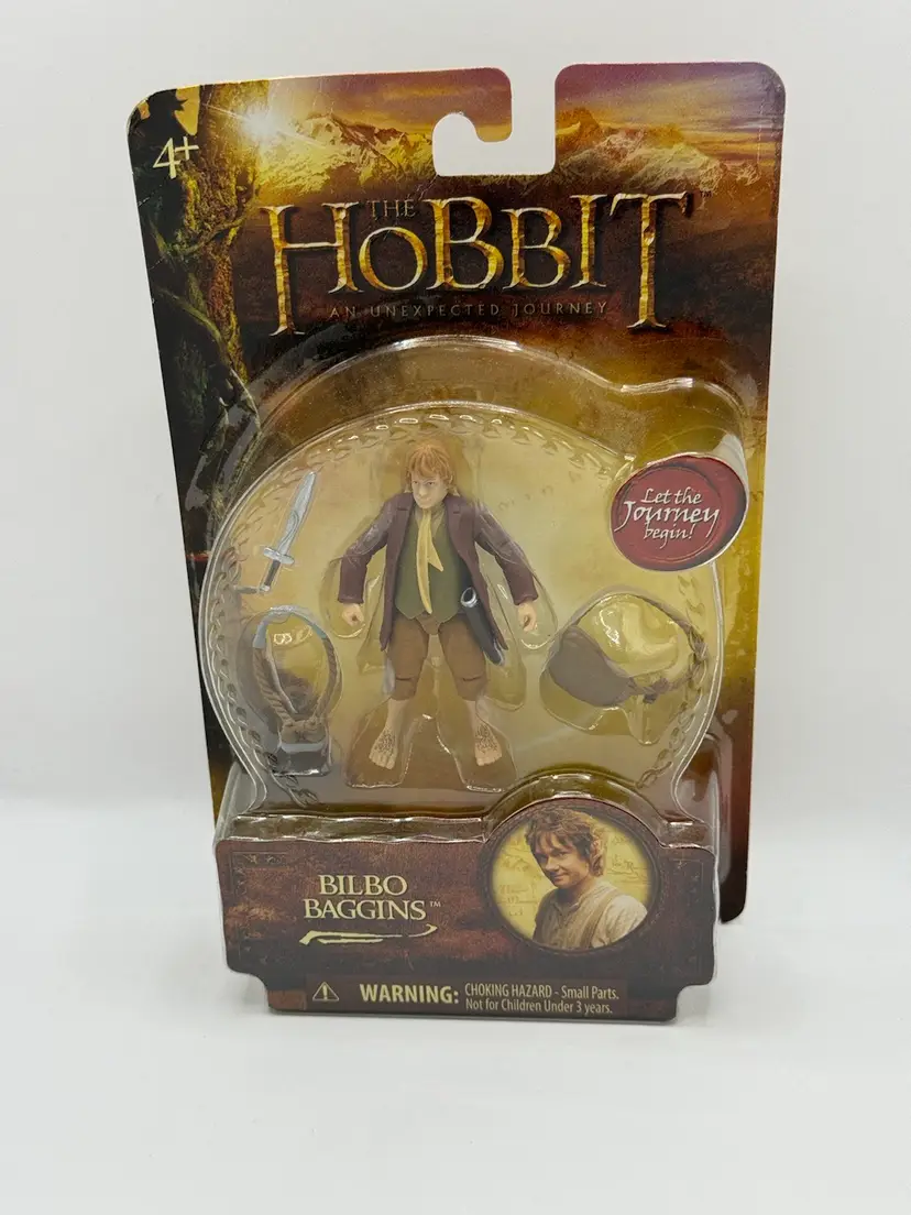 Bilbo Baggins The Hobbit 3"  Unexpected Journey Bridge Direct Action Figure NIP