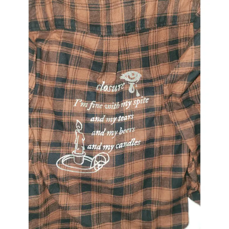 Closure Flannel Shirt-Taylor Swift Evermore Era