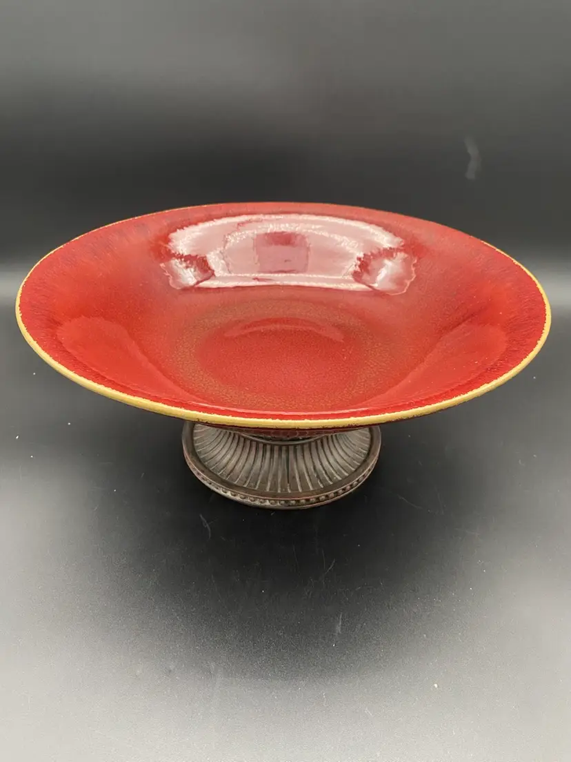 PartyLite Moroccan Spice Pedestal Bowl Candle Holder Centerpiece - Retired 13.5"