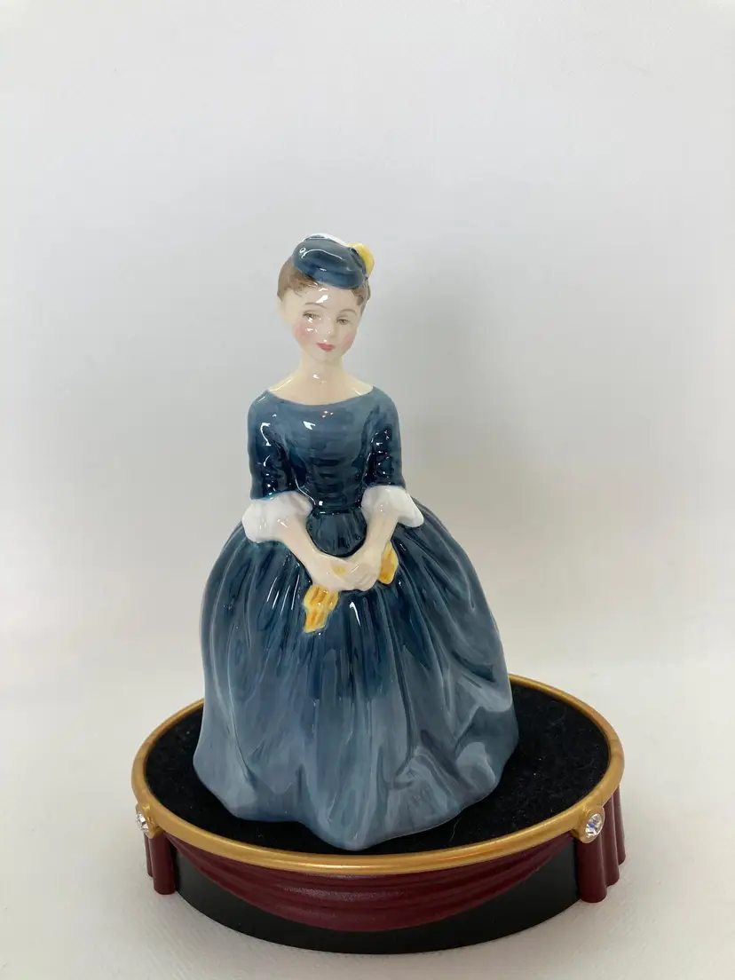 Royal Doulton Cherie H.N. 2341 COPR 1965 Figurine Modeled By Peggy Davies Blue Dress