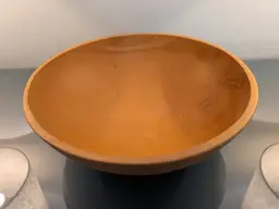 Decorative Hand Turned 16” Wood Bowl Rustic Farmhouse Dough Centerpiece