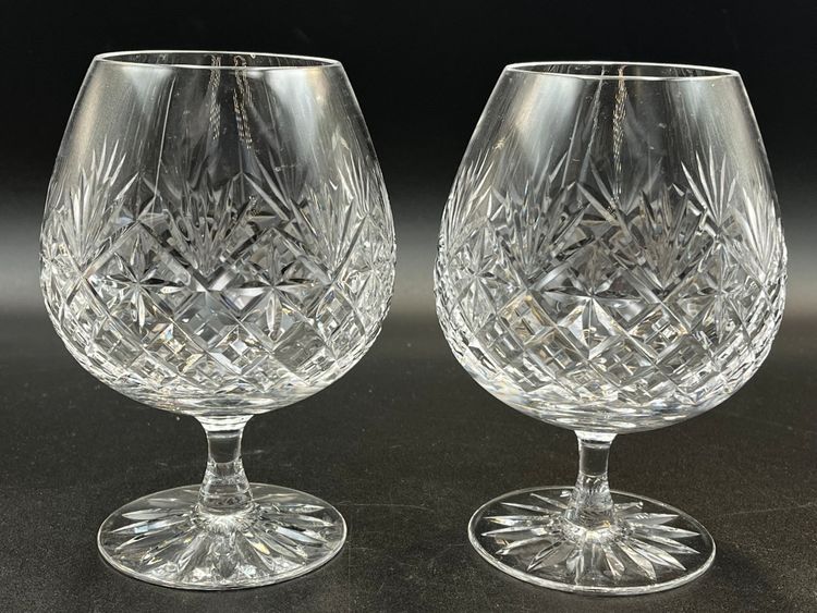 (2) Crystal Brandy Glasses