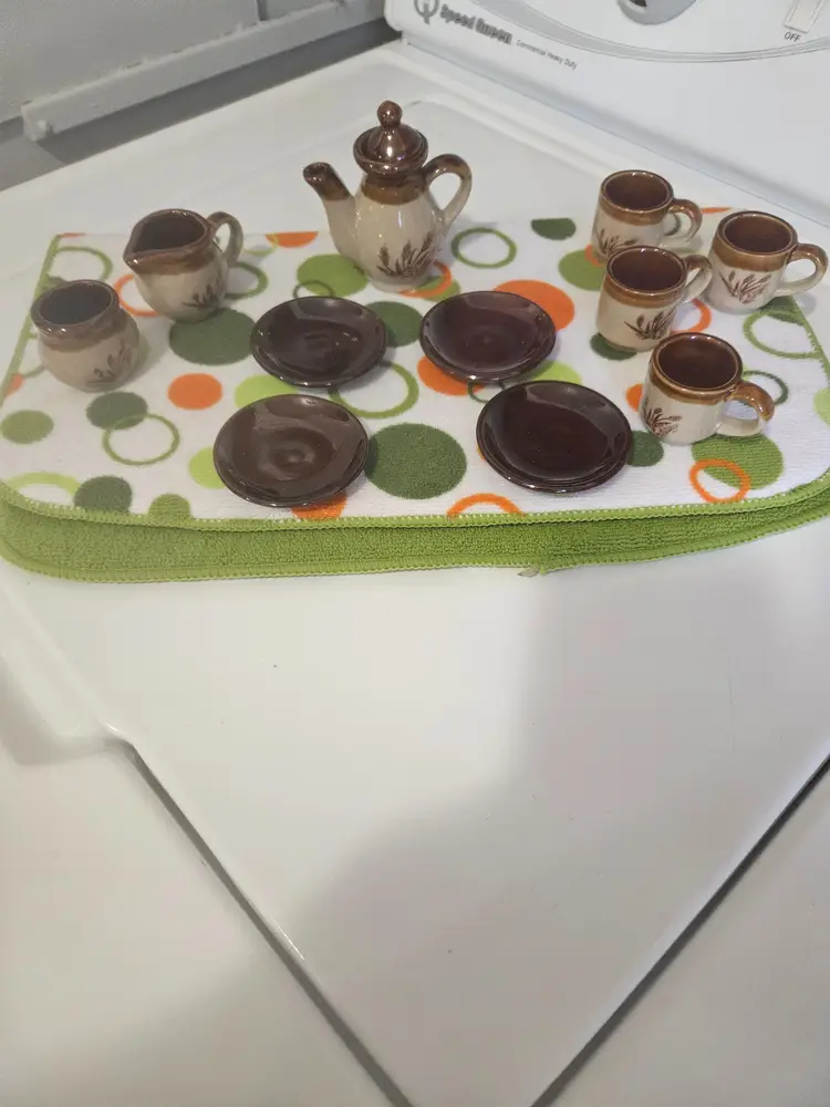 Charming Miniature Ceramic Pottery Set