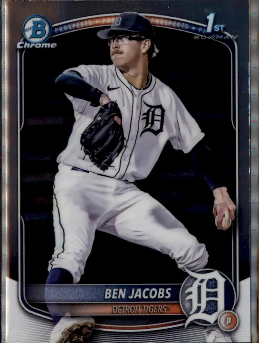 2025 Bowman Draft #BDC-141 Ben Jacobs Chrome - (138) - Detroit Tigers