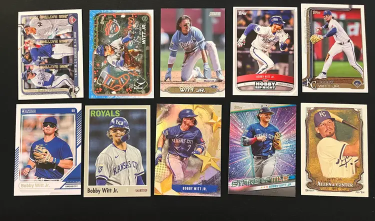 Bobby Witt Jr. Lot of 10 Cards