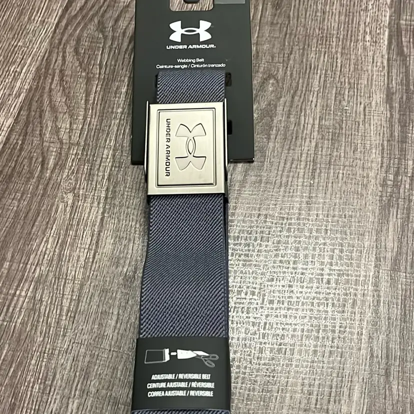 Under Armour Men's UA Webbing Belt One Size Fits Most Gray