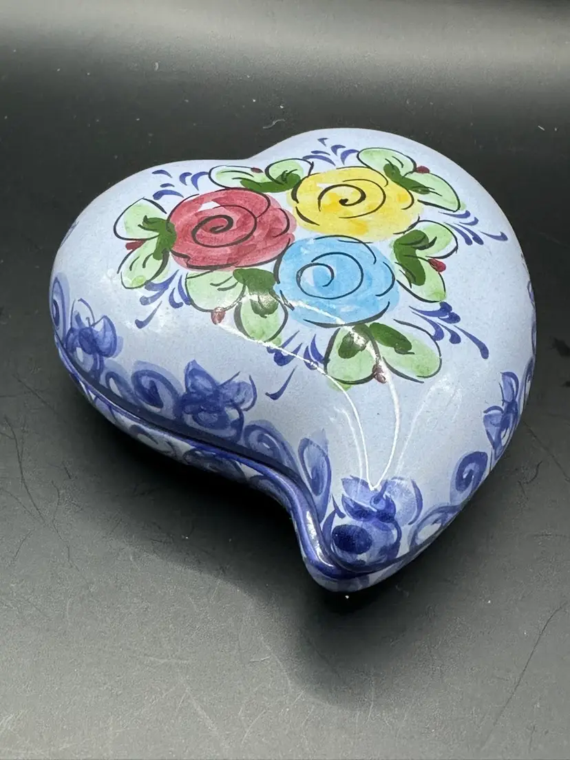 Portugal Heart Shaped Trinket Box
