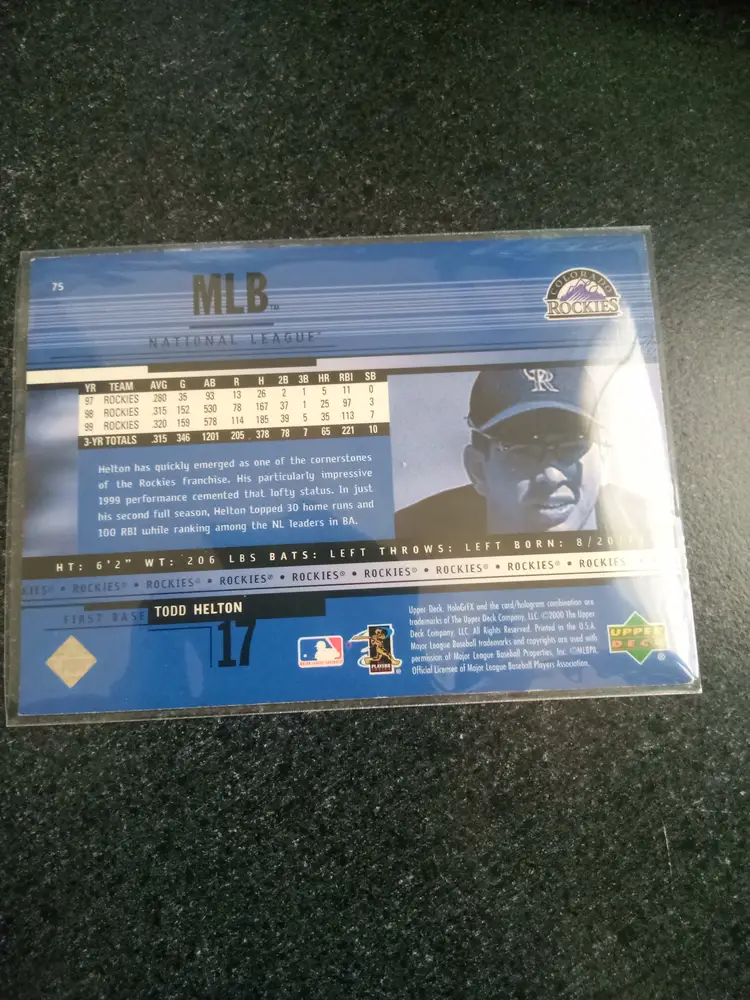 2000 upper deck Tood Helton