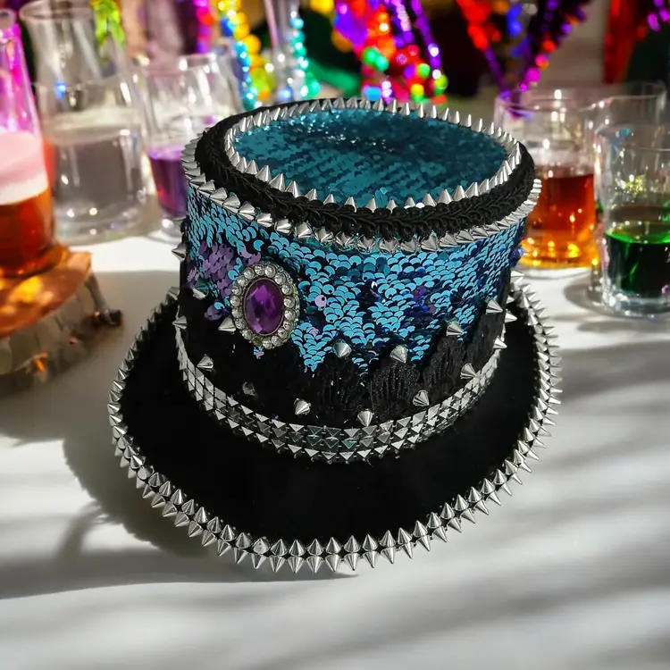 MARDI GRAW/CARNAVAL HANDMADE MENS PARTY HAT