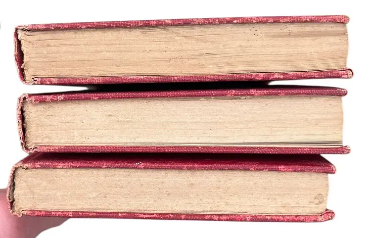 Antique 1904  "The Works of Edgar Allan Poe" Cameo Edition Lot - Volumes 3,9 & 10