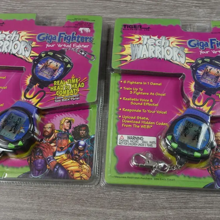 Giga Fighters Tiger Electronics Tech Warriors 2 pack NEW