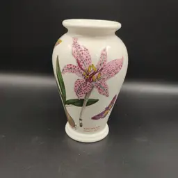 Vtg Portmeirion Botanic Garden "Meadow Saffron" Porcelain Vase