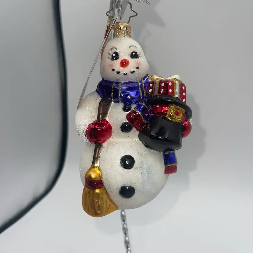 Christopher Radko *NEW* SMILING SNOW FRIEND Christmas Ornament 1021079
