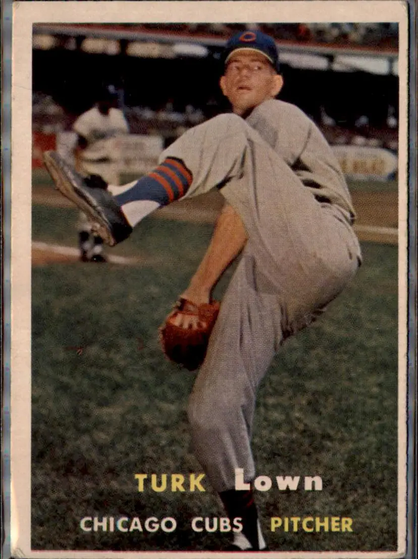 1957 Topps #247 Turk Lown - ( pk1 ) - Chicago Cubs