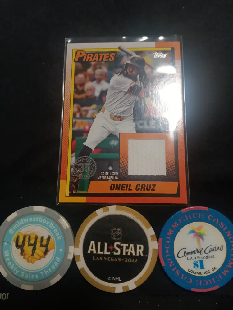 2025 Topps Oneil Cruz 1990 relic - Pittsburgh Pirates