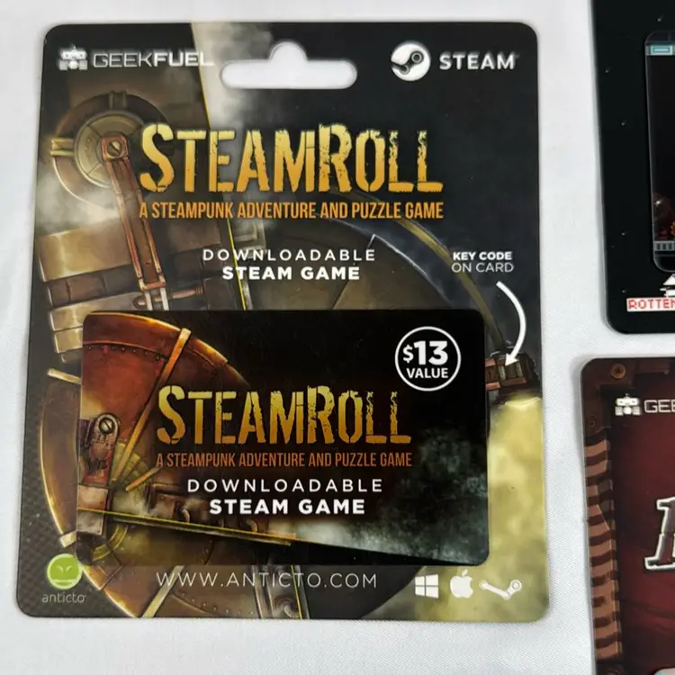 GeekFuel Steam Game Code Lot 6 Cards Deponia Starward Spacejacked + Sticker Bonus
