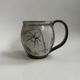 Green Bridge Pottery Mug Spider