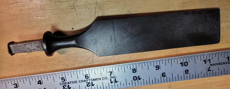 Vintage E.A. Berg Slick Chisel, Stockholm Sweden – Early Shark Logo – 8.5" Blade