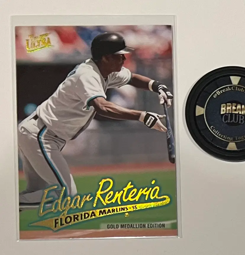 Edgar Renteria Gold Medallion Miami Marlins
