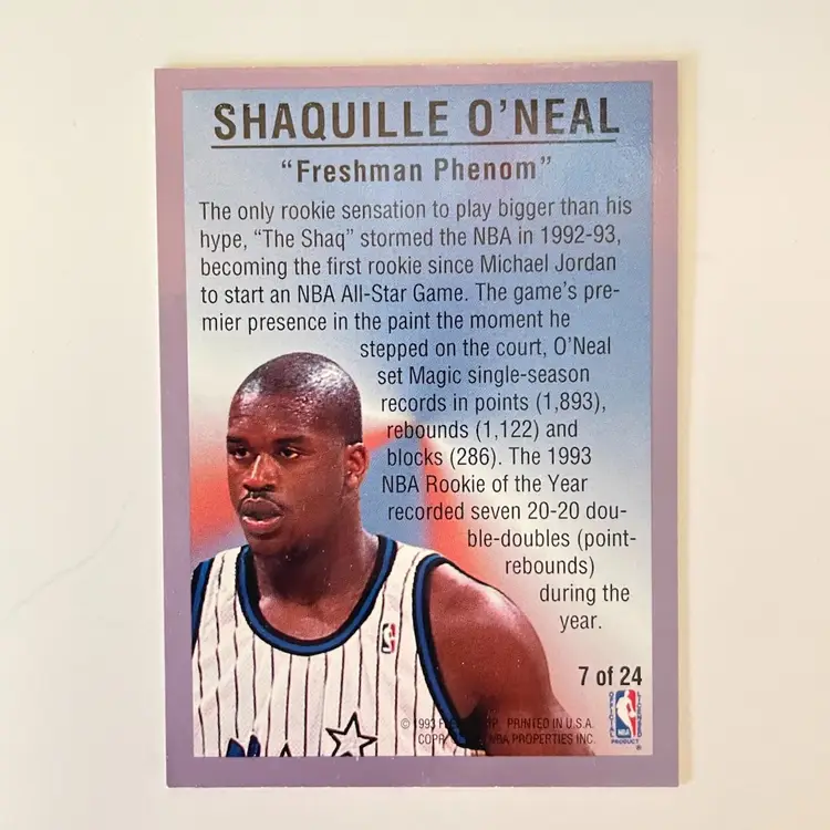 1993 Fleer Shaquille O’Neal All Star