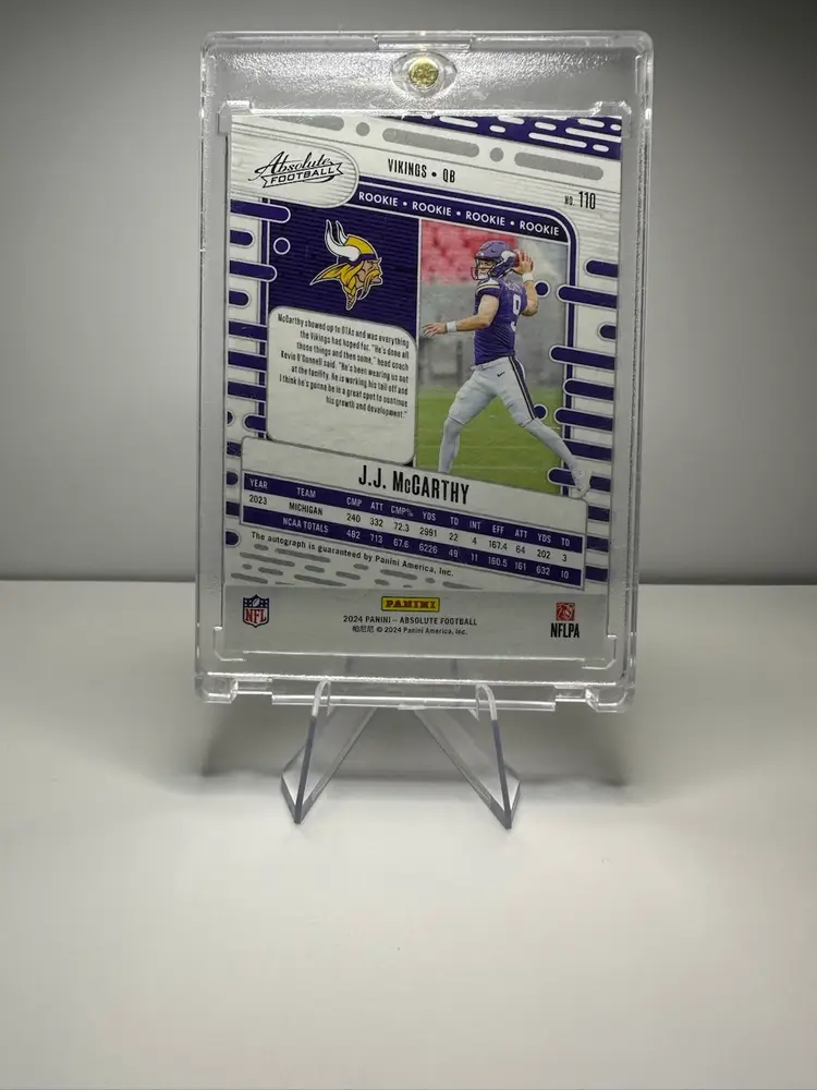 JJ McCarthy Rookie Auto /299