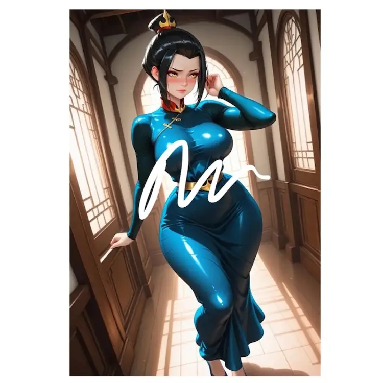 ANIME MANGA WAIFU PHOTO PRINT AZULA FROM AVATAR THE LAST AIRBENDER SERIES 8.5x11