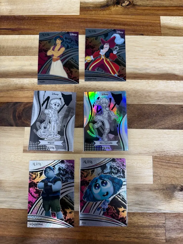 Disney Aura Lot 1 - 6 Cards As Pictures