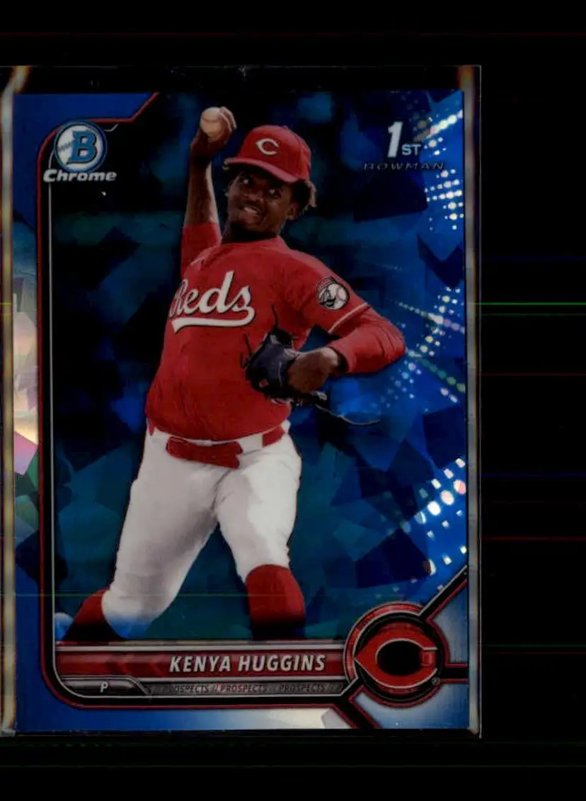 2022 Bowman Draft Sapphire Edition #BDC-140 Kenya Huggins - (138) - Cincinnati Reds