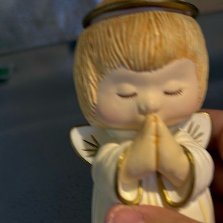 Vintage Hallmark Praying Angel Stocking Holder
