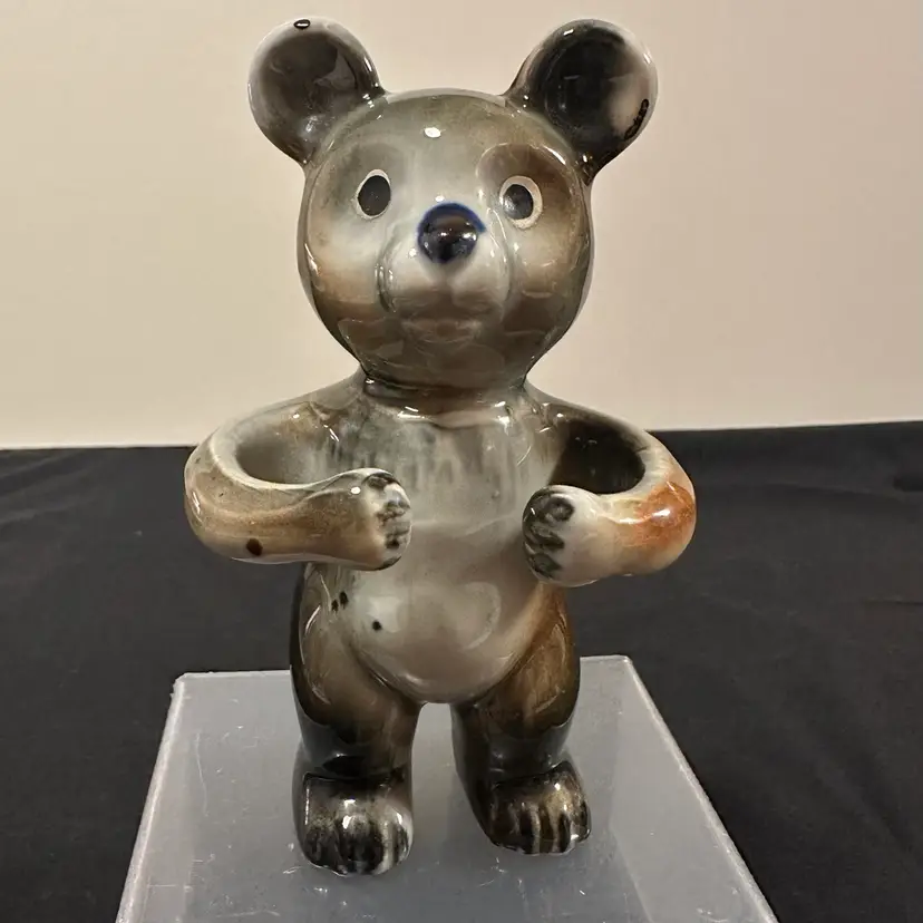 Small Vintage Ceramic Bear Figurine