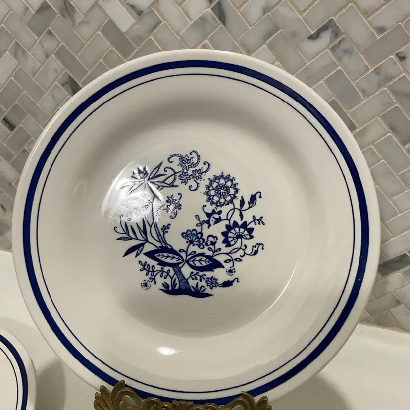 “Blue Onion” Plate