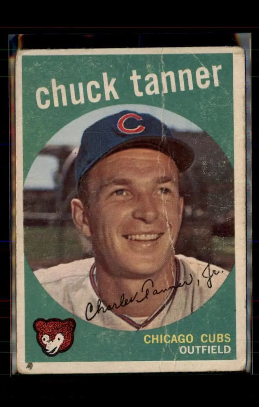 1959 Topps #234b Chuck Tanner - (pk4) - Chicago Cubs
