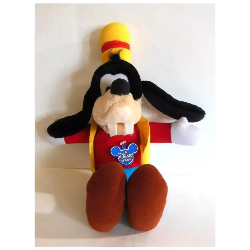 Vintage Disneyland Walt Disney World Original GOOFY Plush Stuffed Animal w/Tag