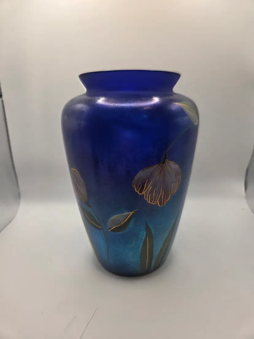 Fenton Signed Favrine Vase