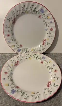 2 Vintage 1985 Johnson Brothers Summer Chintz Salad Plates # 3064
