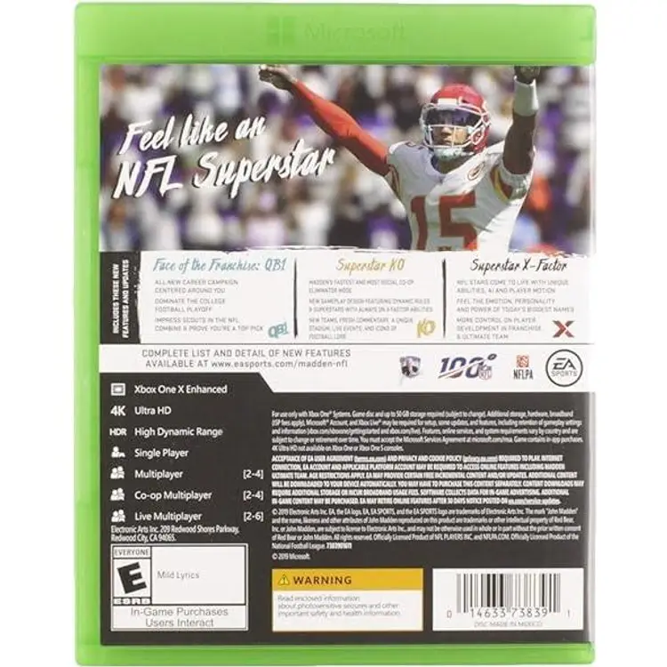 Madden NFL 20 - Xbox One
LIKE NEW