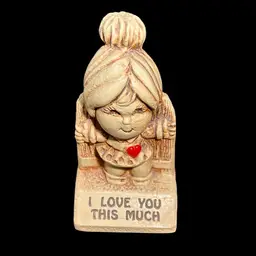 Vintage Paula Figurine “I Love You This Much” 1972 Made in USA
