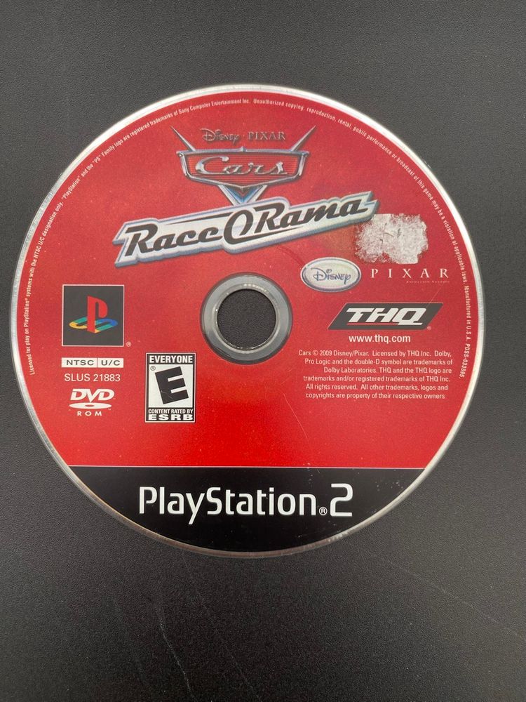 Disney Pixar Cars Race-O-Rama PlayStation 2 Video Game - 2009 THQ