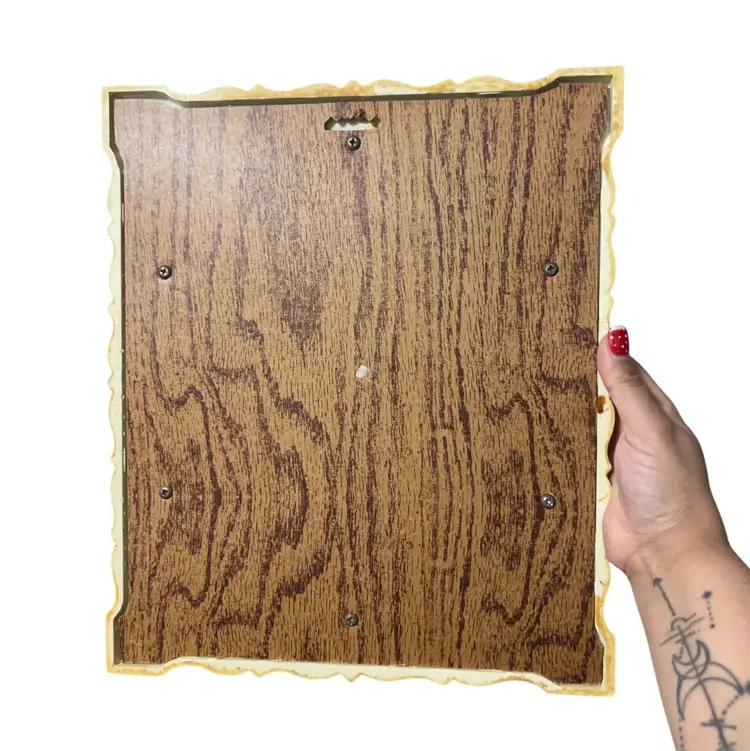 1982 Brandywine Art Framed Mushroom and Butterfly Print with Glass and Plastic Frame