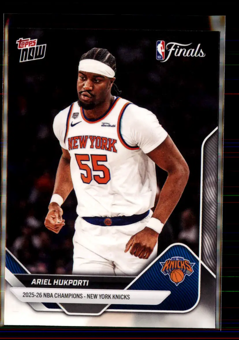 Ariel Hukporti 2026 Topps Now NBA Champions New York Knicks #C13 - New York Knicks - (2-124)