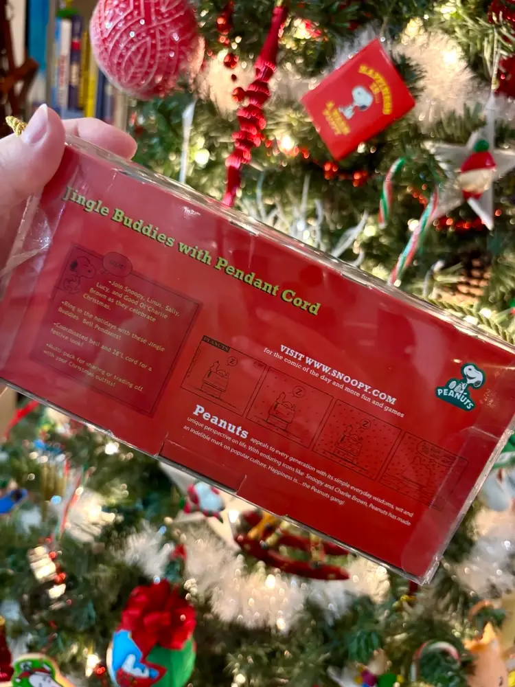 Set Of 4 “Jingle Buddies” Bell Ornaments