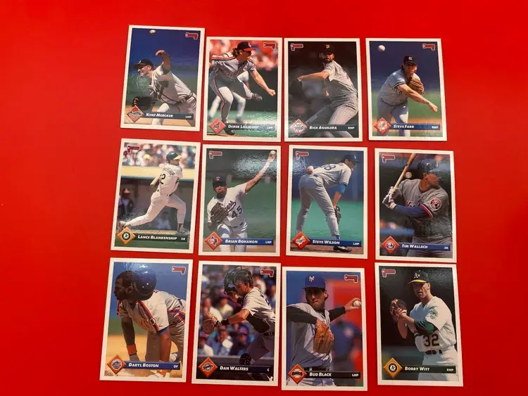 Donruss 1993 Mixed Lot of 138 MLB Trading Cards - No Duplicates