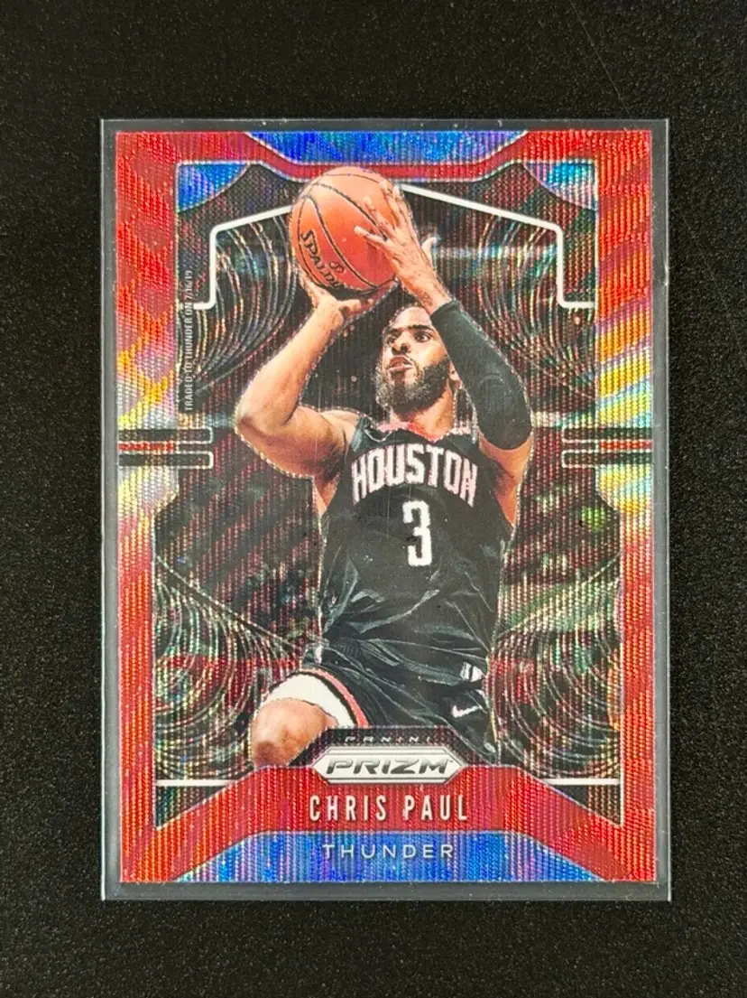 2019-20 Panini Prizm Chris Paul Prizms Ruby Wave #211
